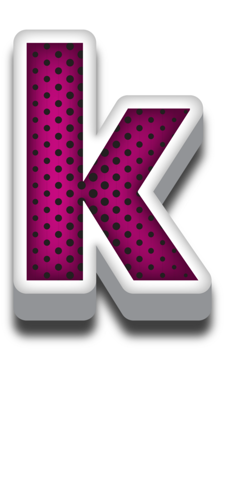 3D Cartoon Alphabet Letter and Number png