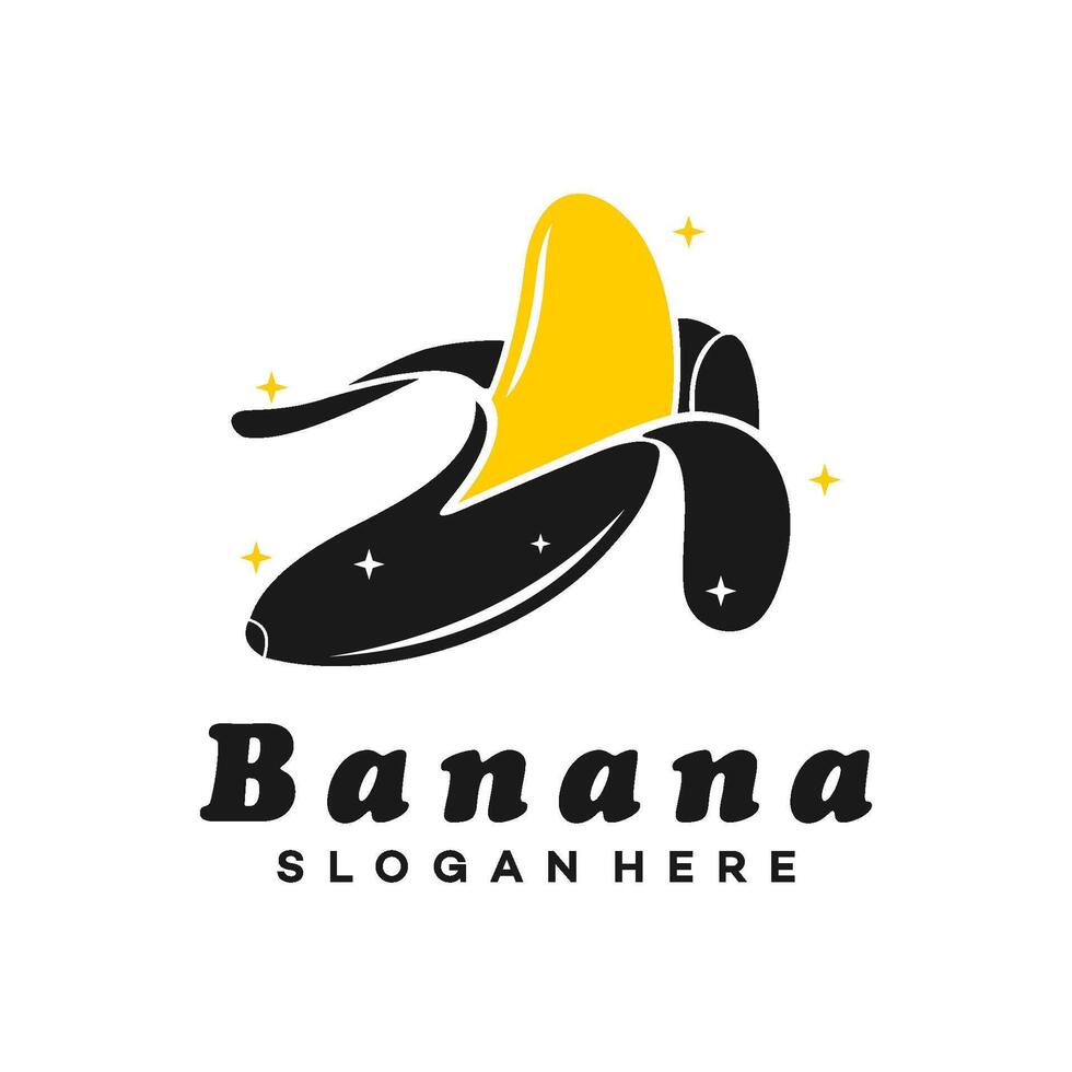 banana logo illustration design vector