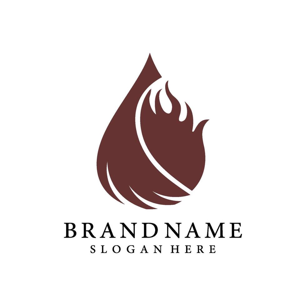fire logo template illustration design vector