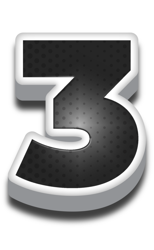3D Cartoon Alphabet Letter and Number png