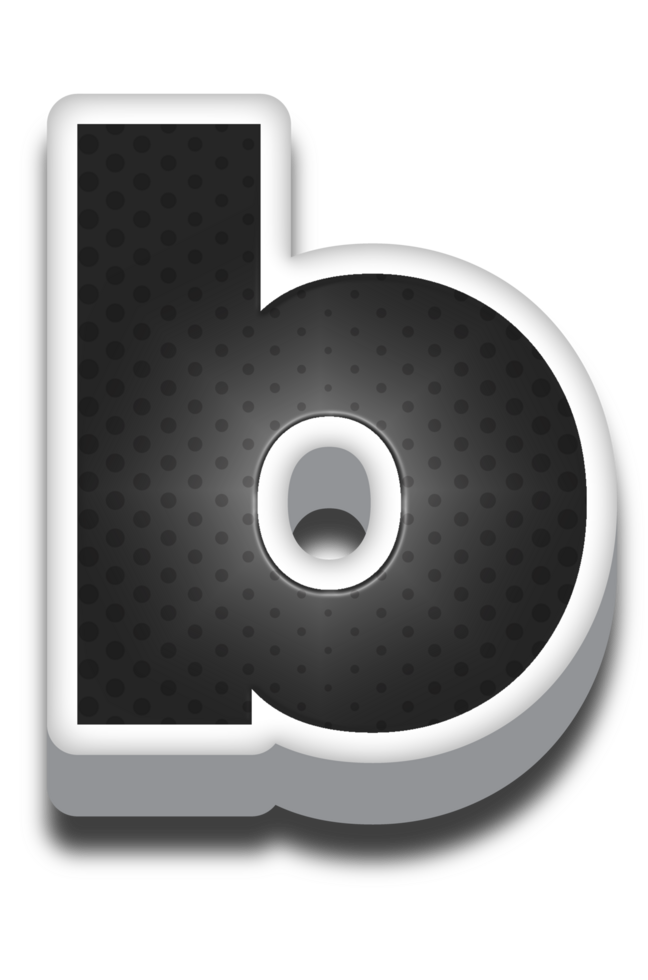 3D Cartoon Alphabet Letter and Number png