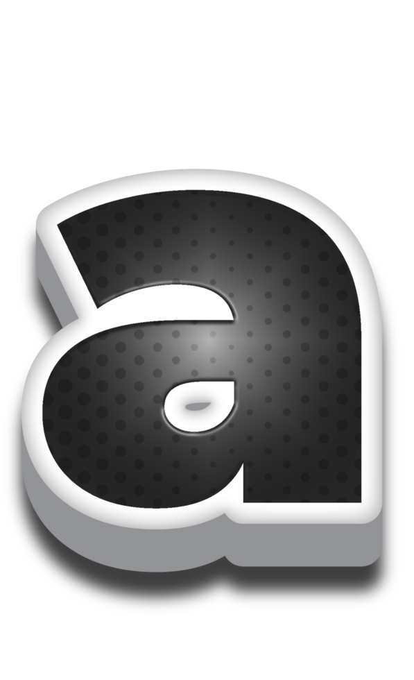 3D Cartoon Alphabet Letter and Number png