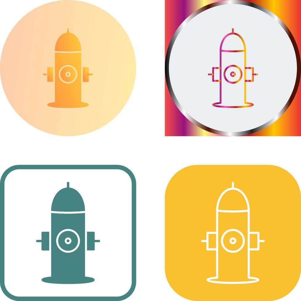 Unique Hydrant Icon Design vector