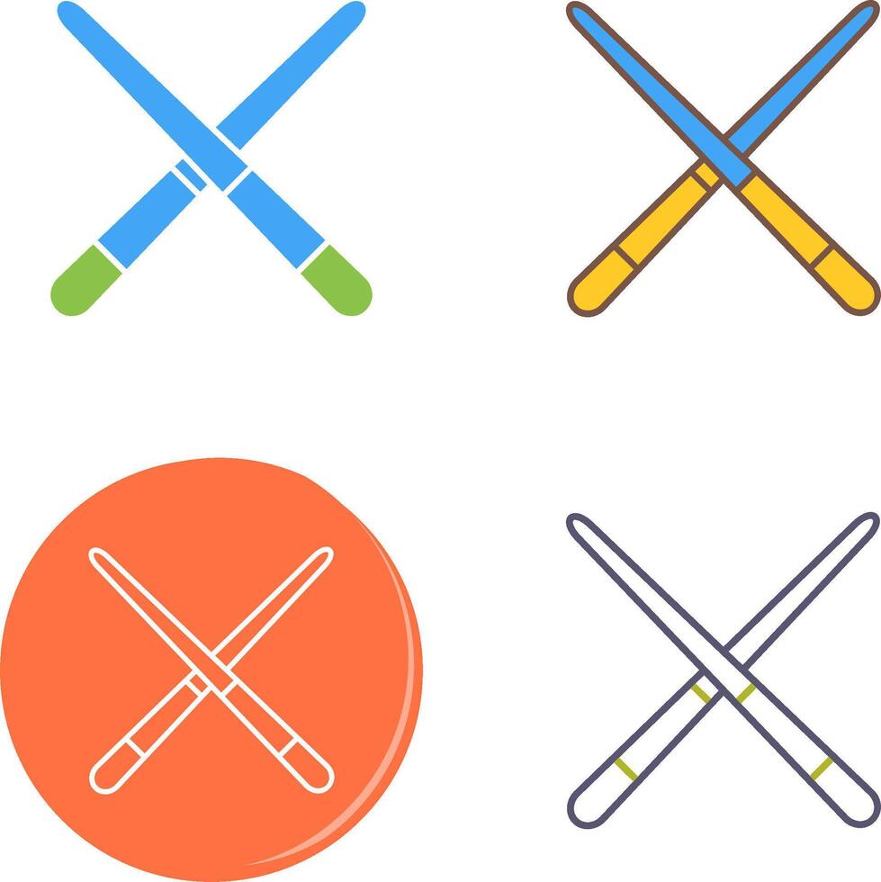 Pool Cue Icon Design vector