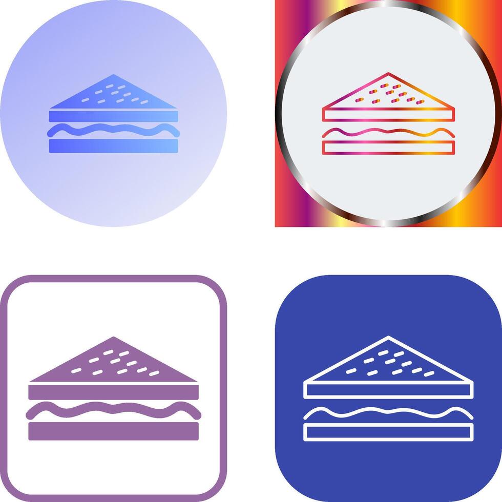 Unique Sandwich Icon Design vector