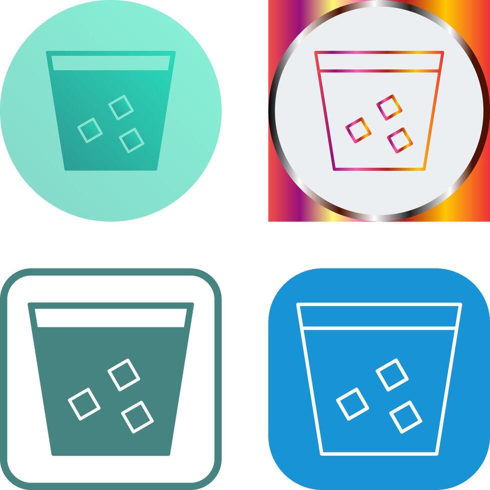 Unique Double Shot Icon Design vector
