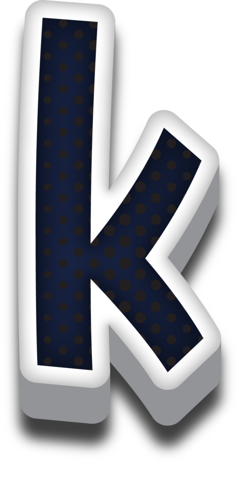 3D Cartoon Alphabet Letter and Number png