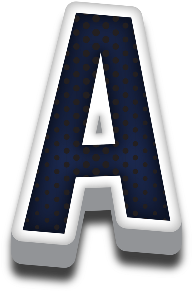 3D Cartoon Alphabet Letter and Number png