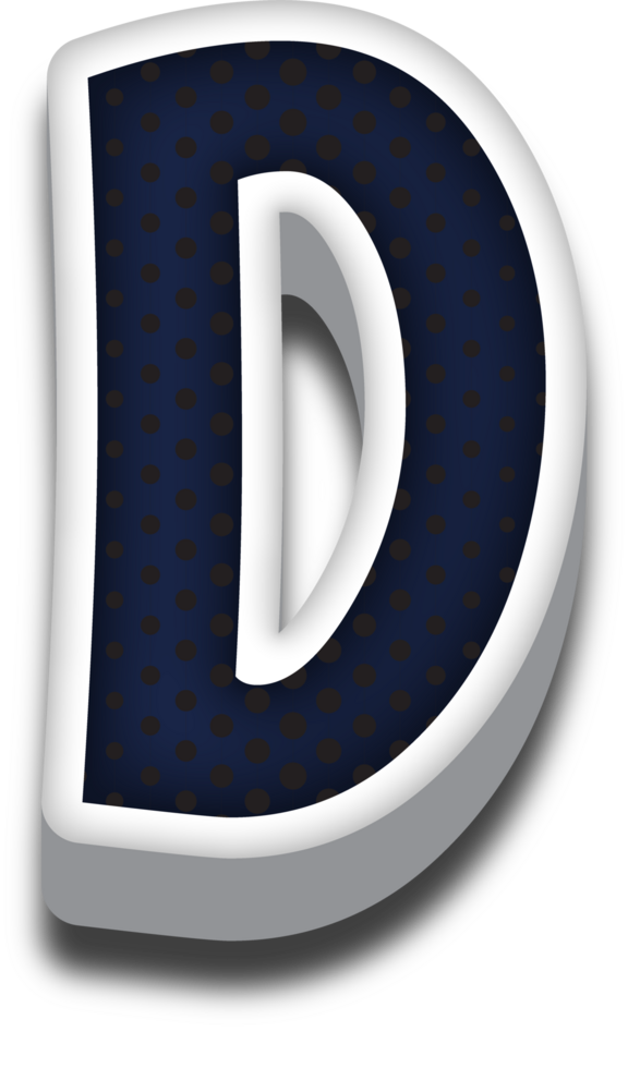 3D Cartoon Alphabet Letter and Number png