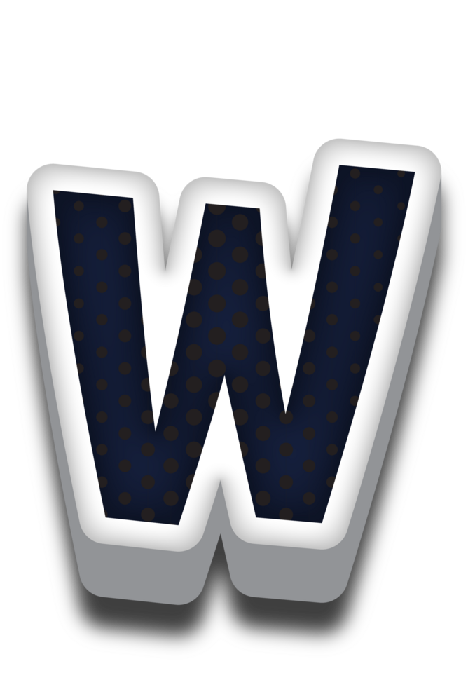 3D Cartoon Alphabet Letter and Number png