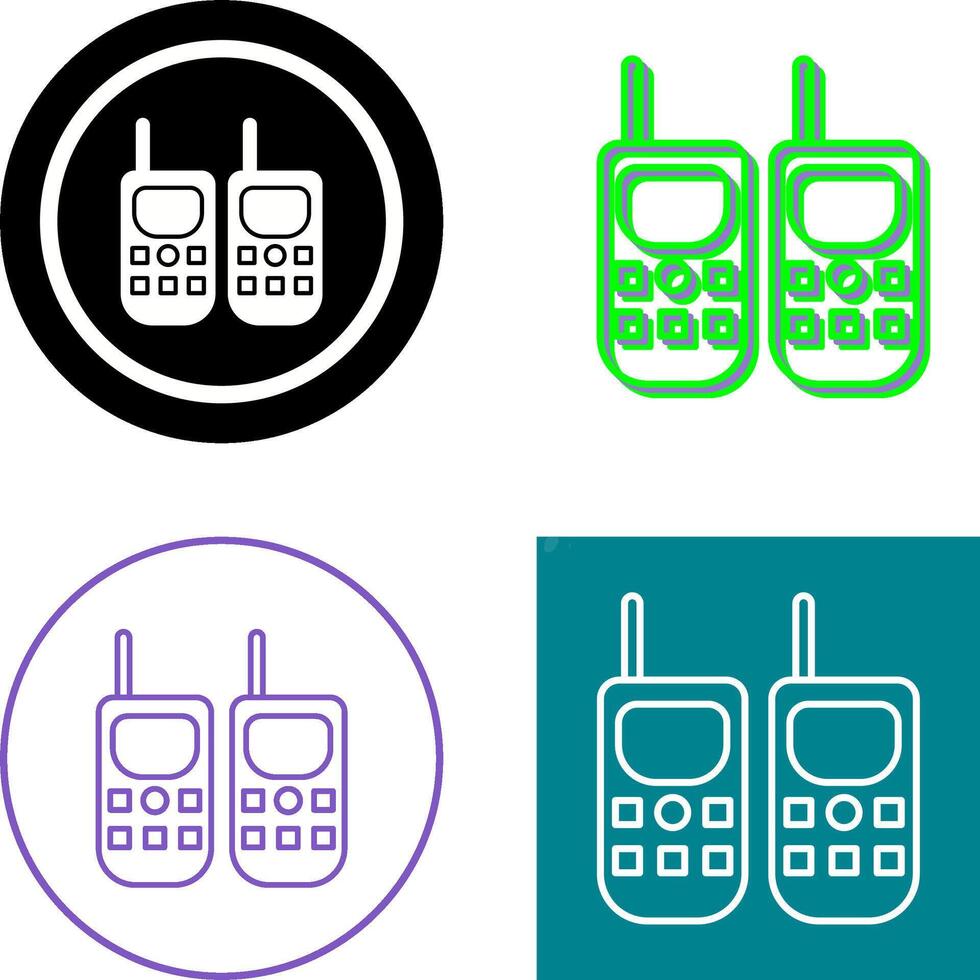 Walkie Talkie Icon Design vector