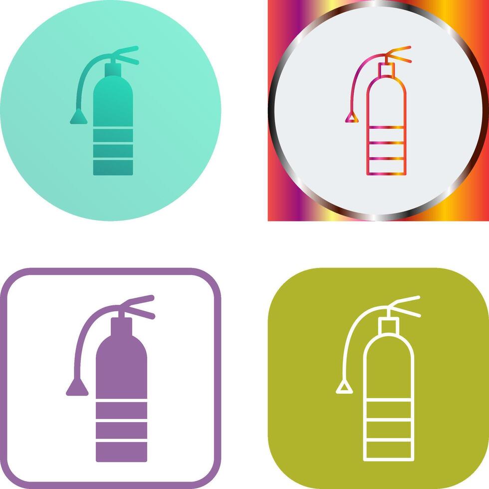 Unique Extinguisher Icon Design vector