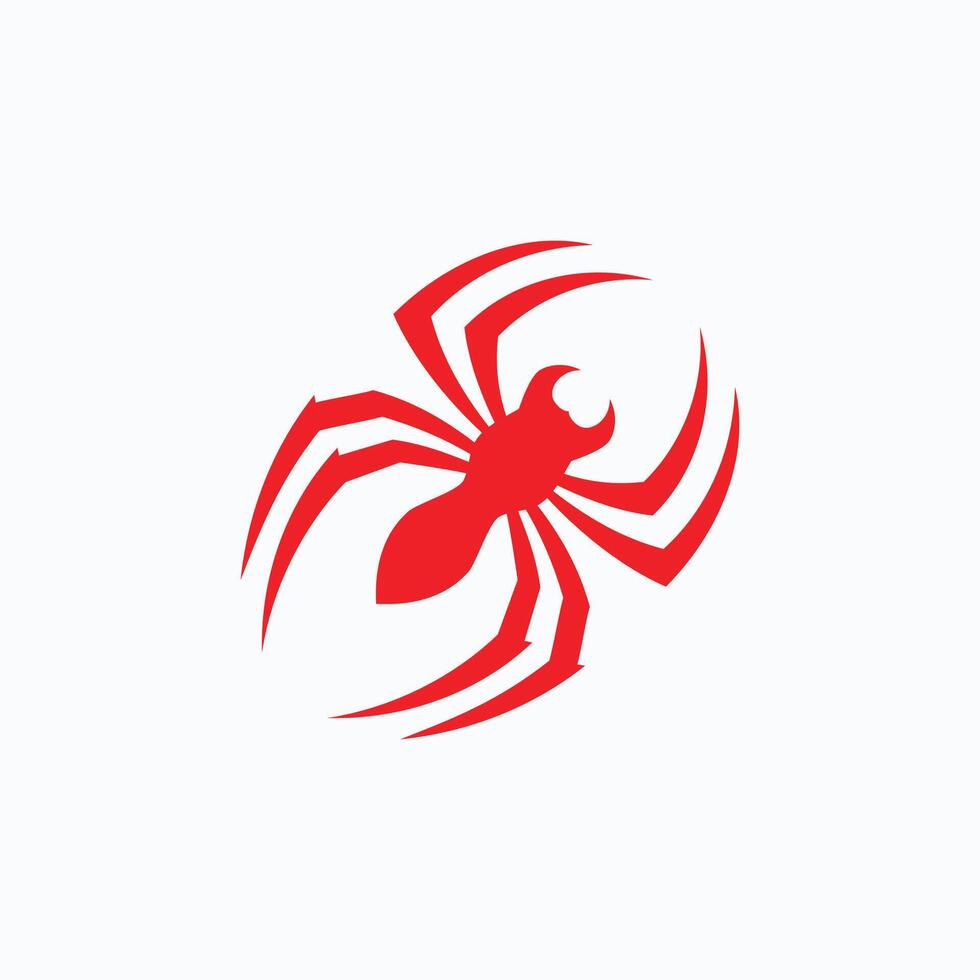 Spider logo template and icon vector