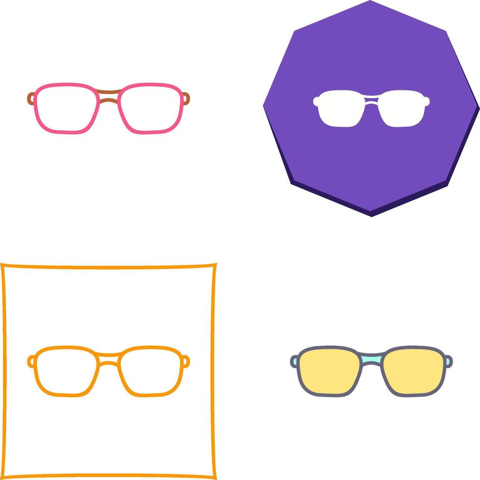 diseño de icono de gafas vector