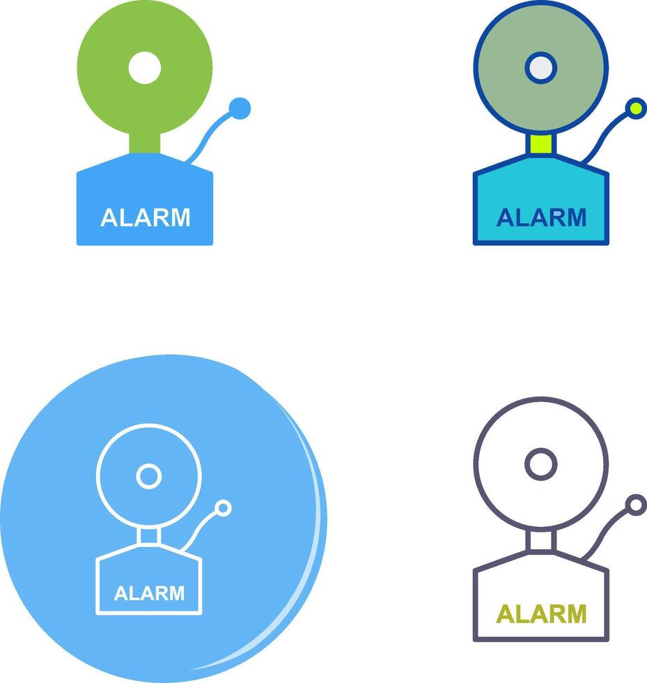 Alarms Icon Design vector