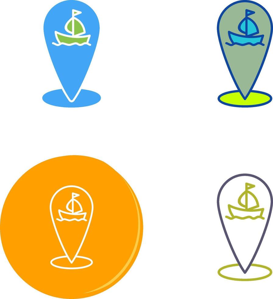 Shipping Location Icon Design vector