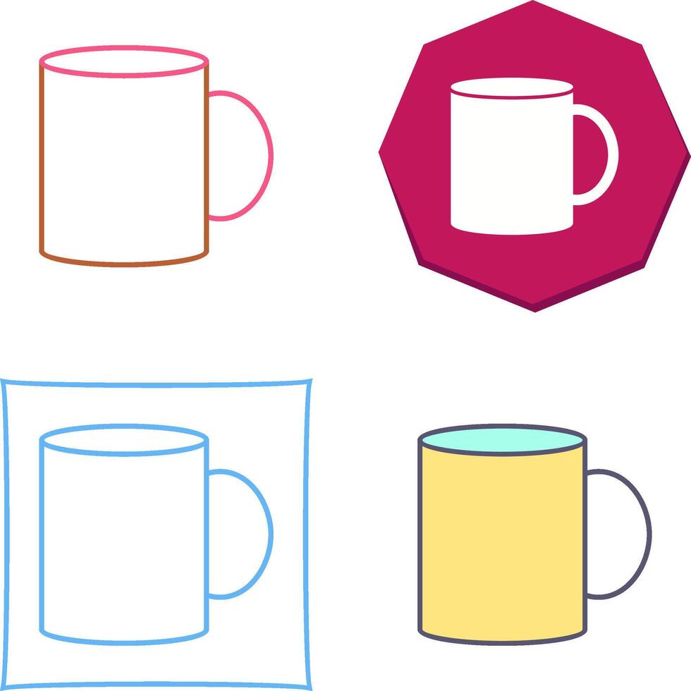 Coffee Mug Icon Design vector