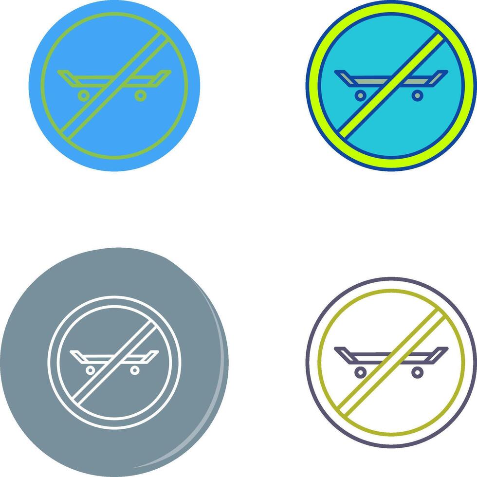 No Skating Icon Design vector