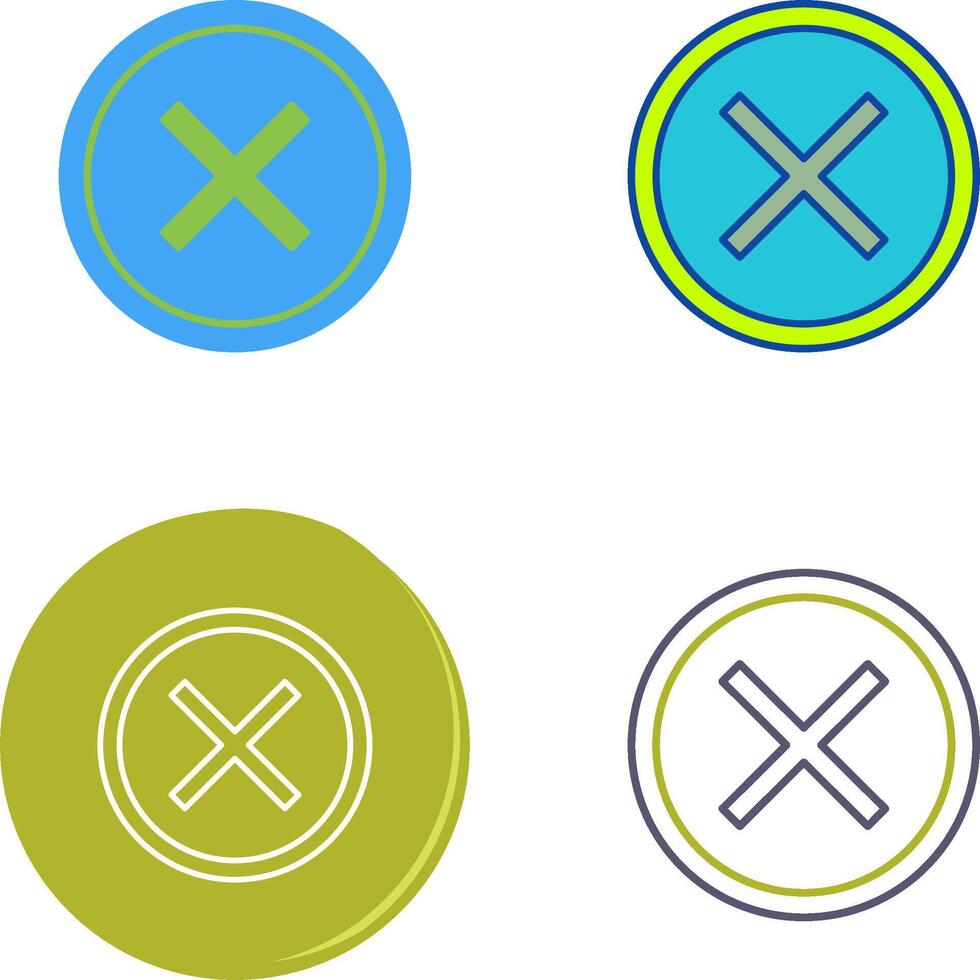 Do Not Cross Icon Design vector