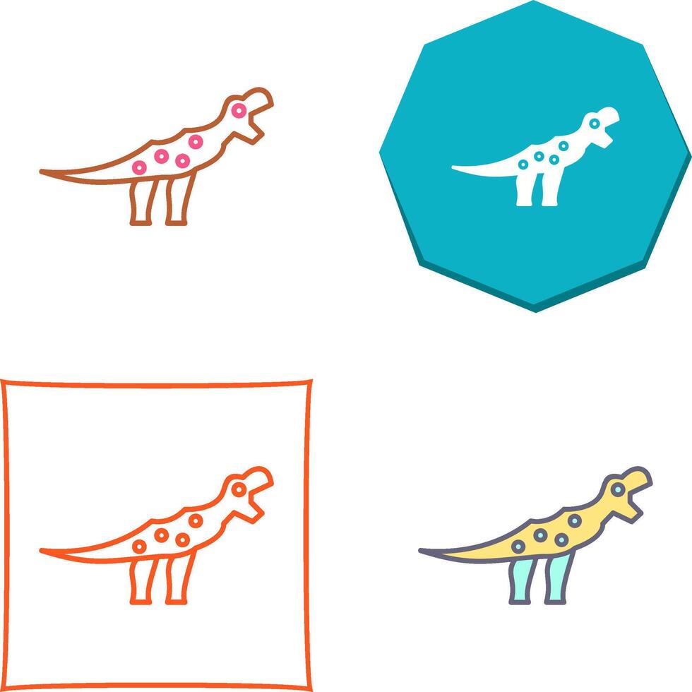 Dinosaur Icon Design vector
