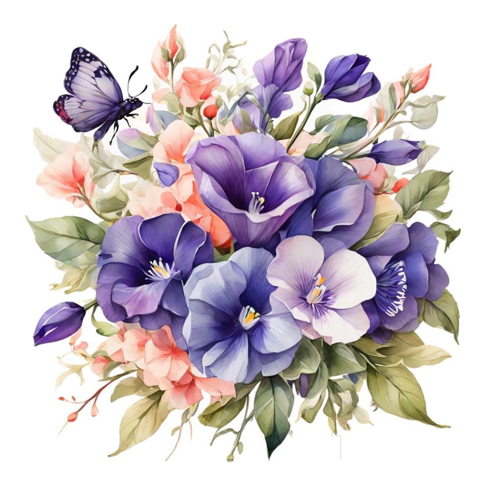 Watercolor Flower Bouquet png