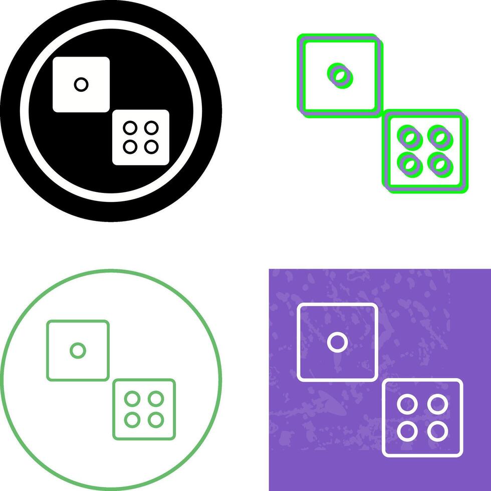 Dice Icon Design vector