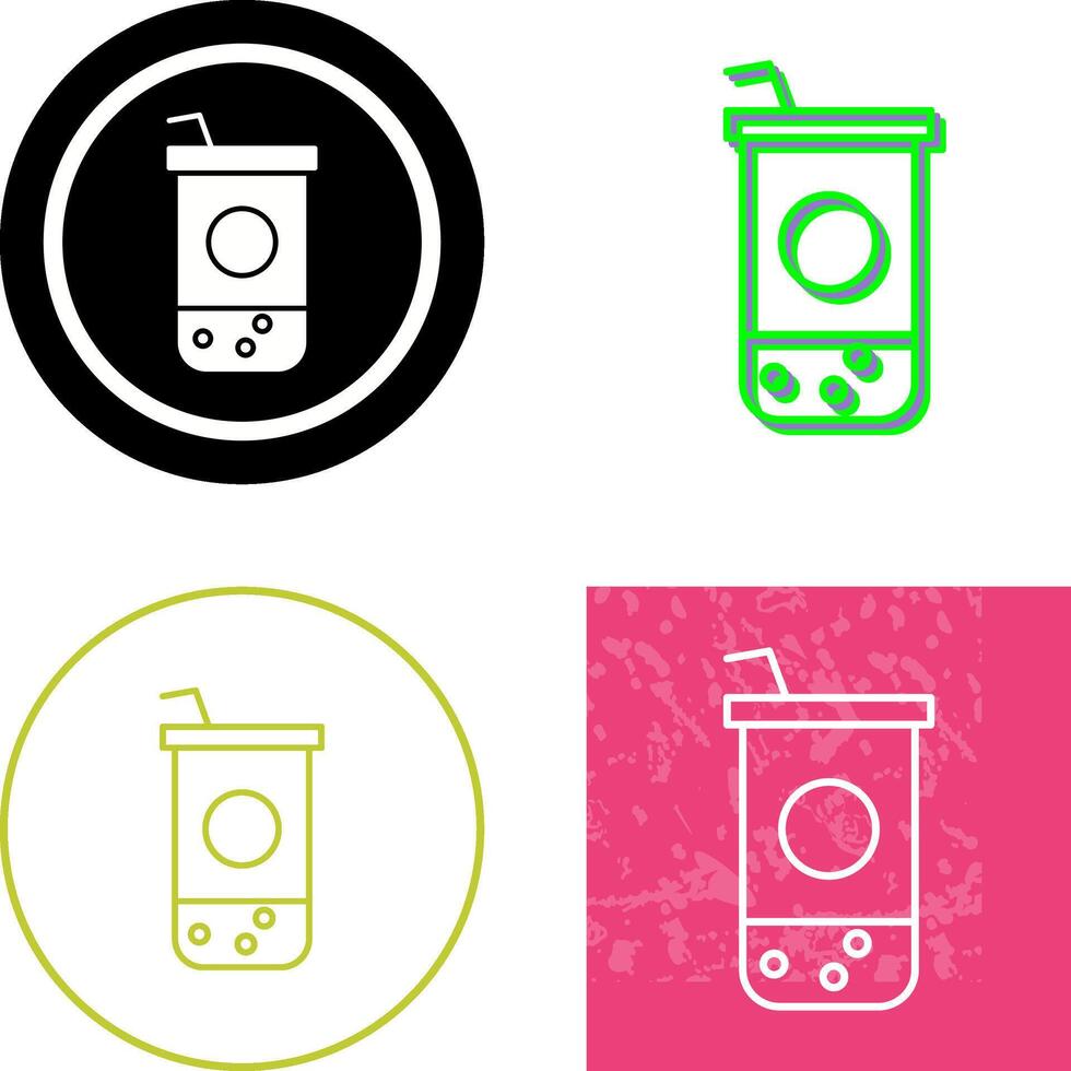Chocolate Shake Icon Design vector