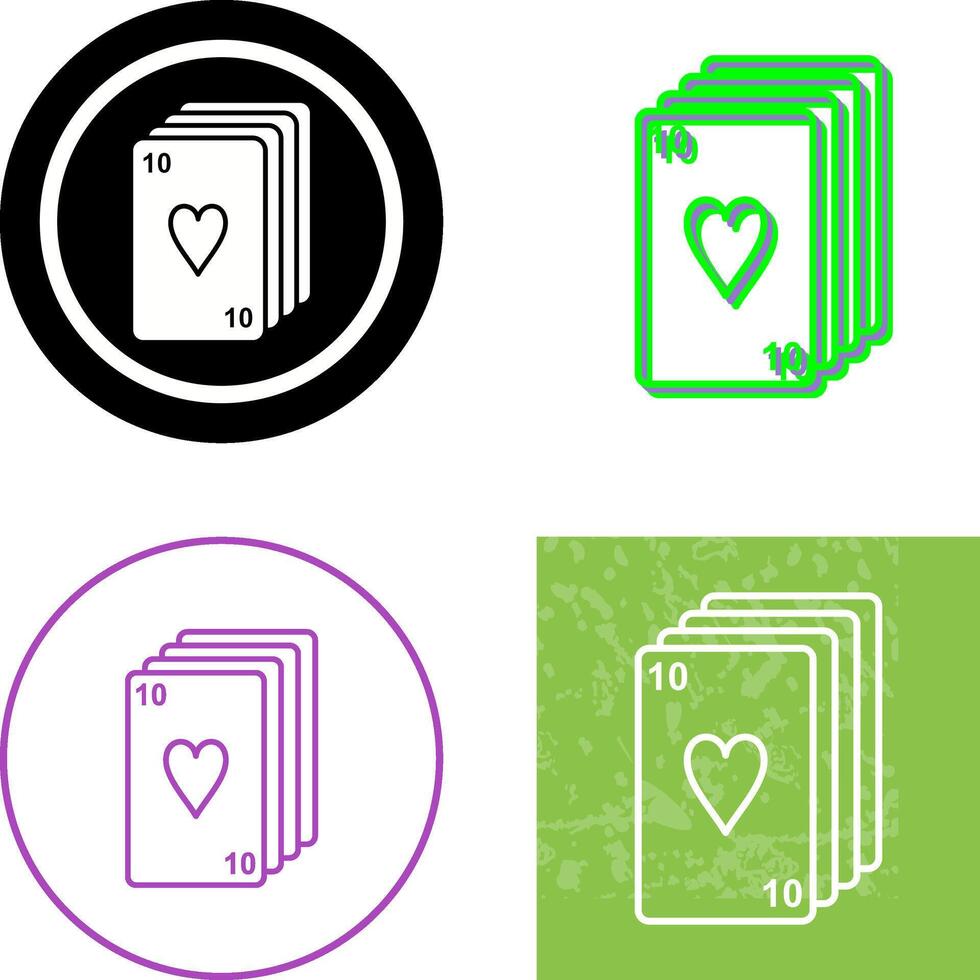 Deck of Cards Icon Design vector