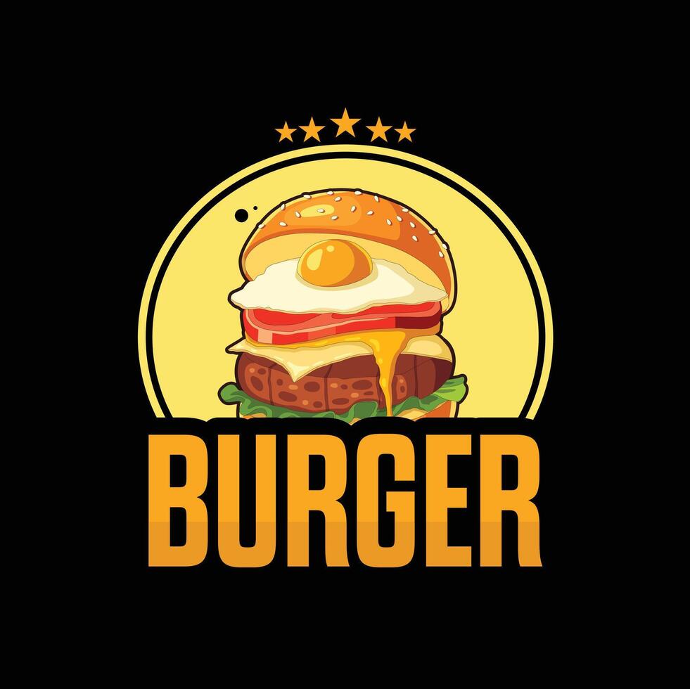 food burger logo vector