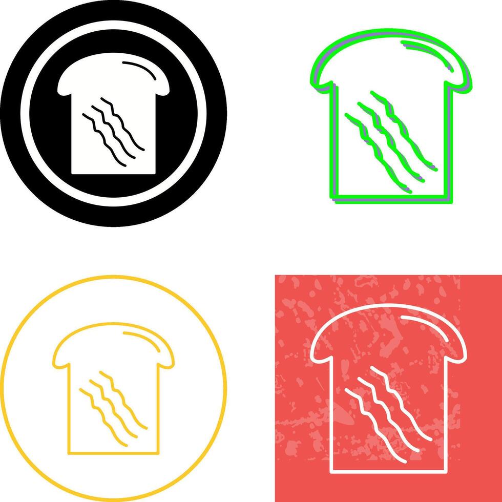 Toast Icon Design vector