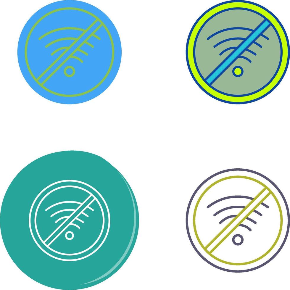 No Wifi Icon Design vector