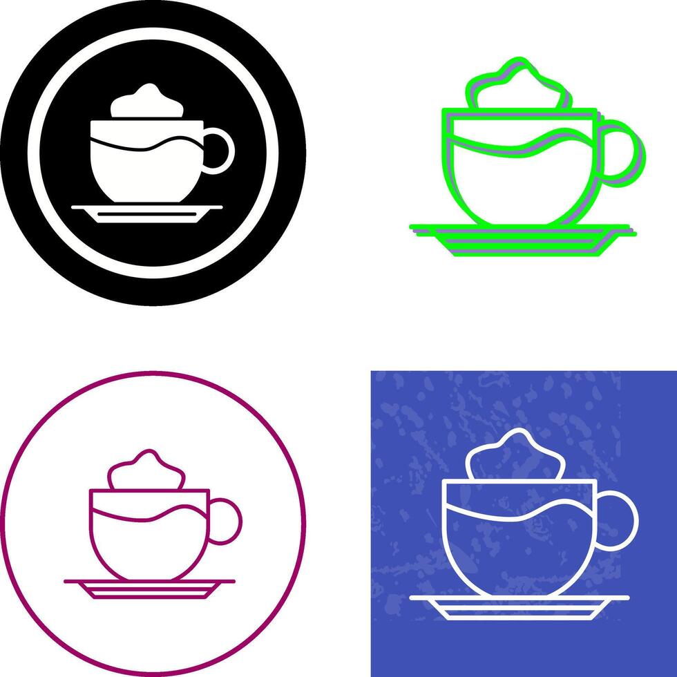 Latte Icon Design vector