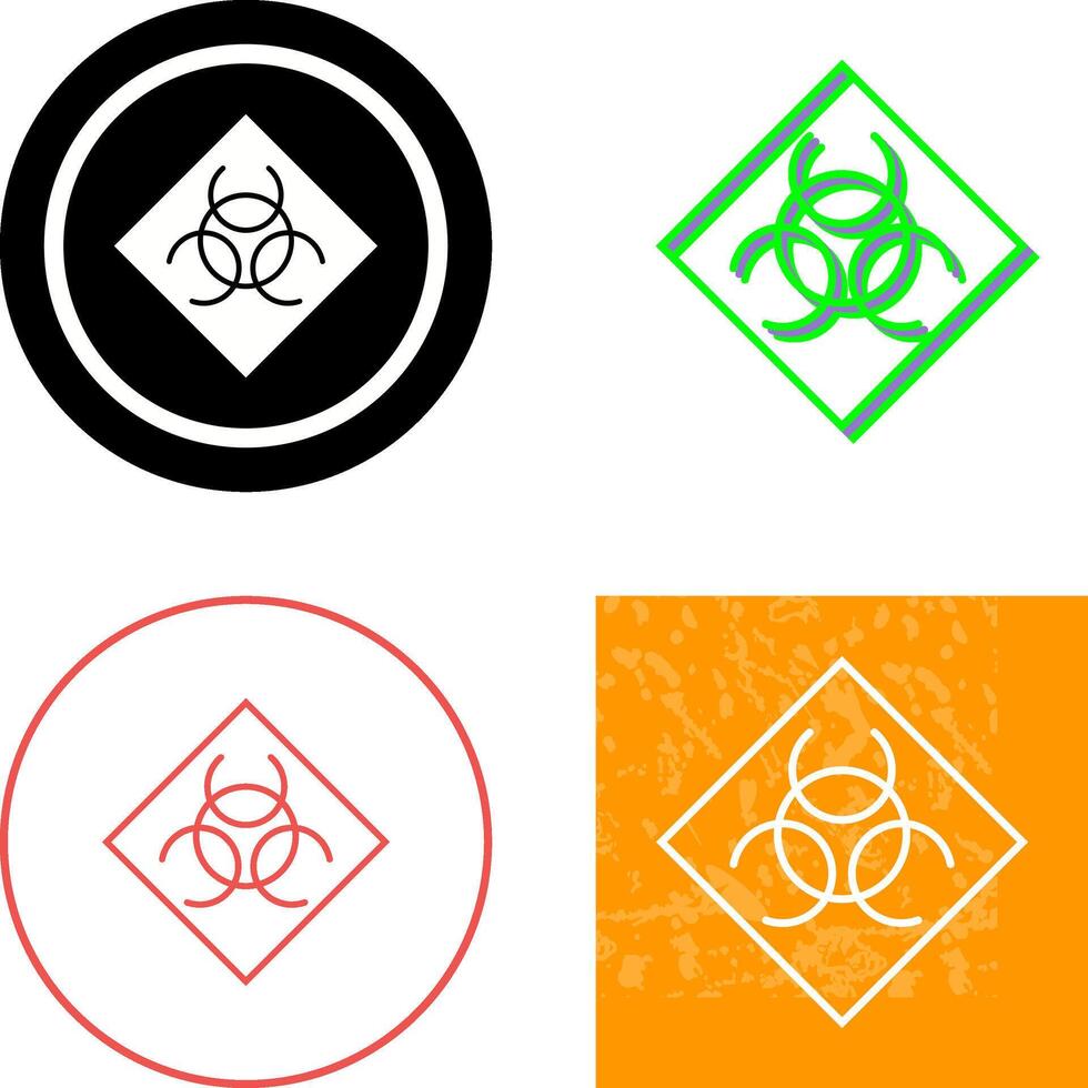 Biological Hazard Icon Design vector