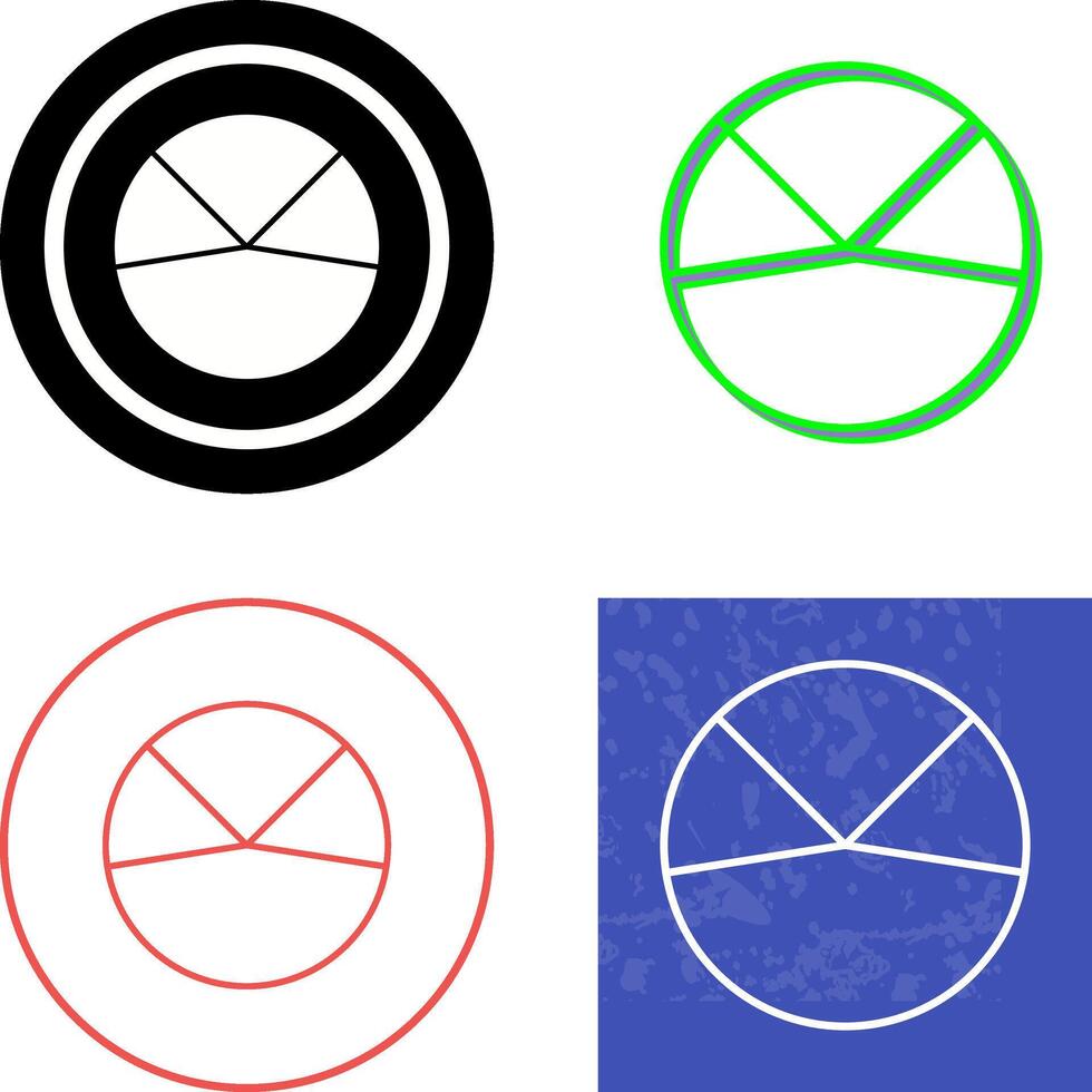 Pie Chart Analysis Icon Design vector
