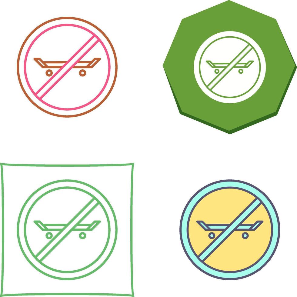 No Skating Icon Design vector