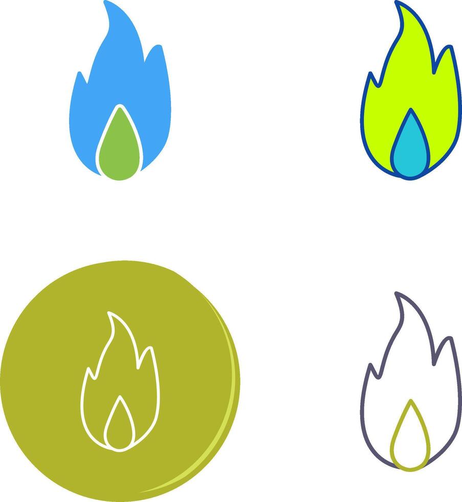 Unique Fire Icon Design vector