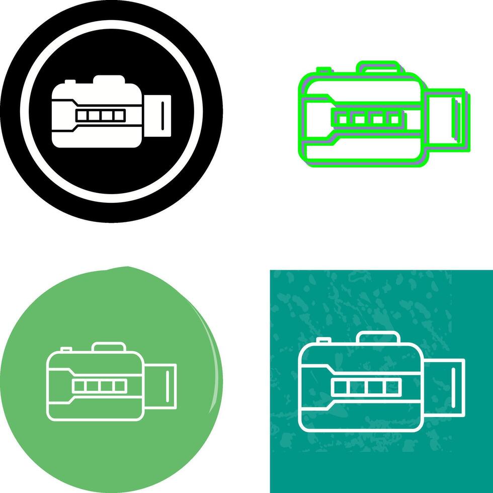 Unique Open Camera Icon Design vector