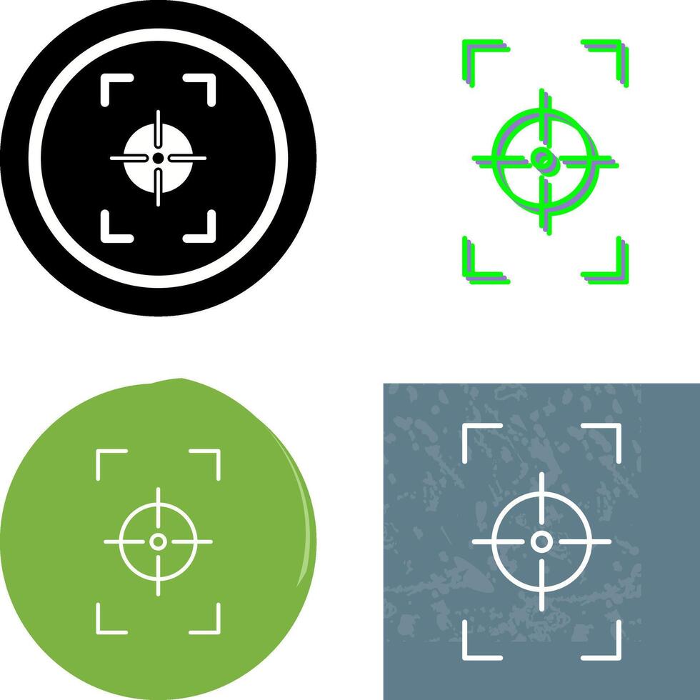 Unique Focus Vertical Icon Design vector