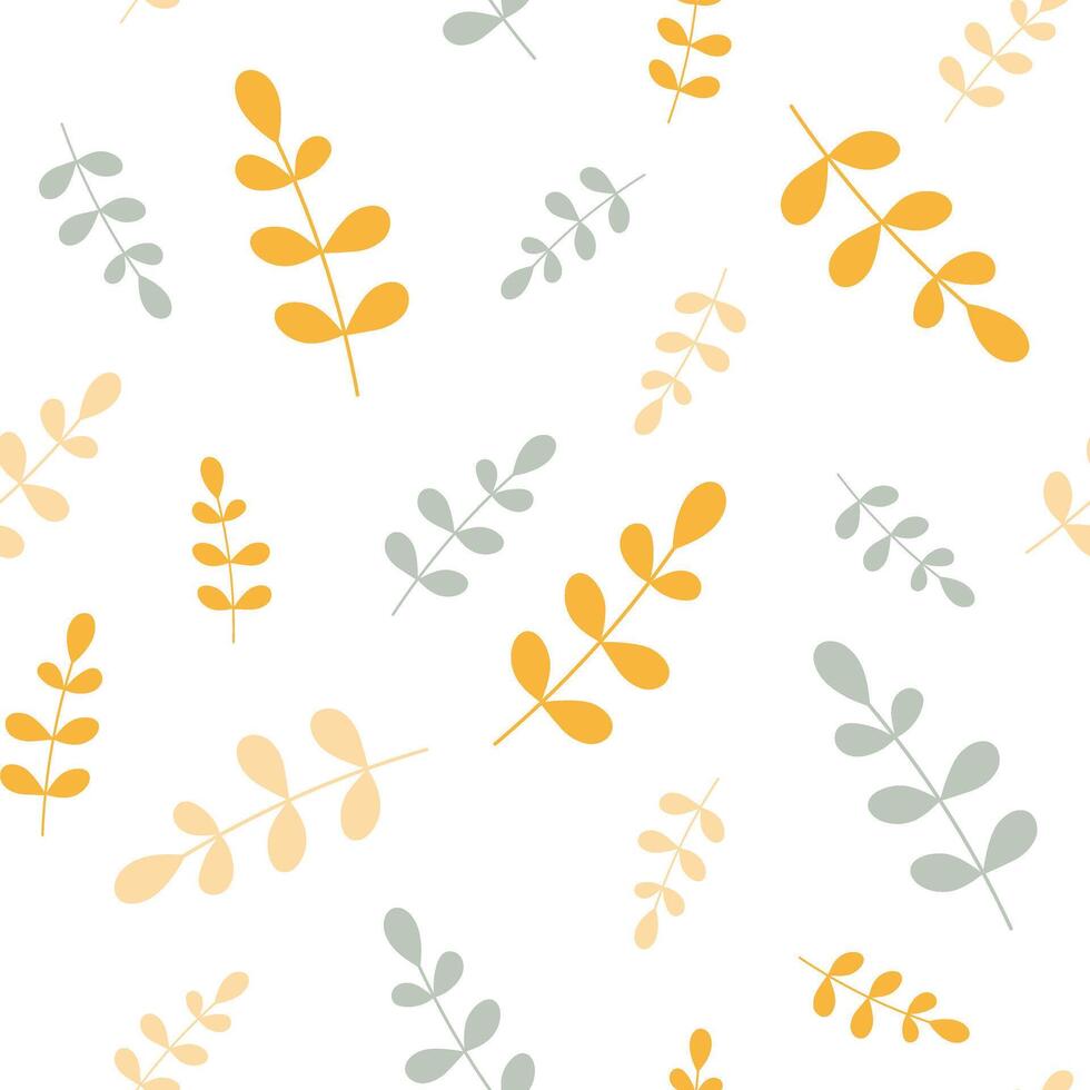 Seamless pattern for background with leaves vector