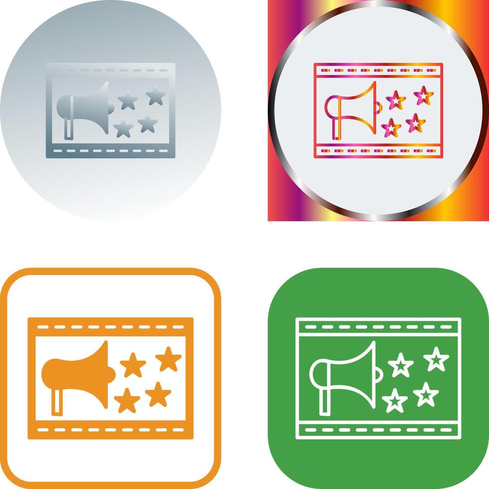 Unique Website Promotion Icon Design vector