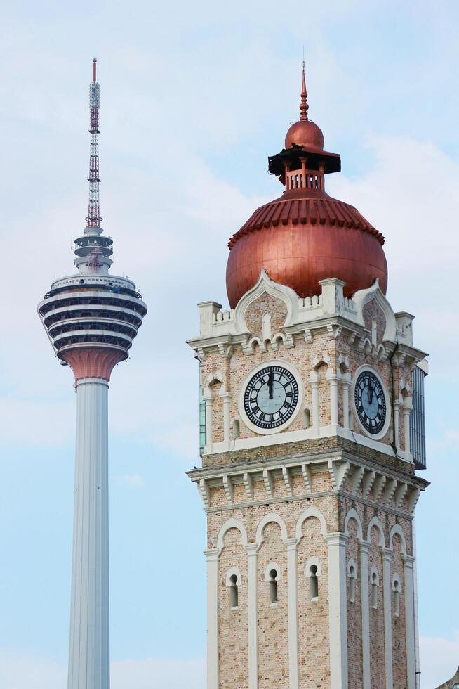 Kuala Lumpur, Malaysia on May 22, 2023. Very beautiful historical architecture of the Sultan Abdul Samad Building. photo