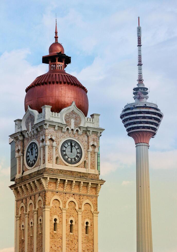 Kuala Lumpur, Malaysia on May 22, 2023. Very beautiful historical architecture of the Sultan Abdul Samad Building. photo