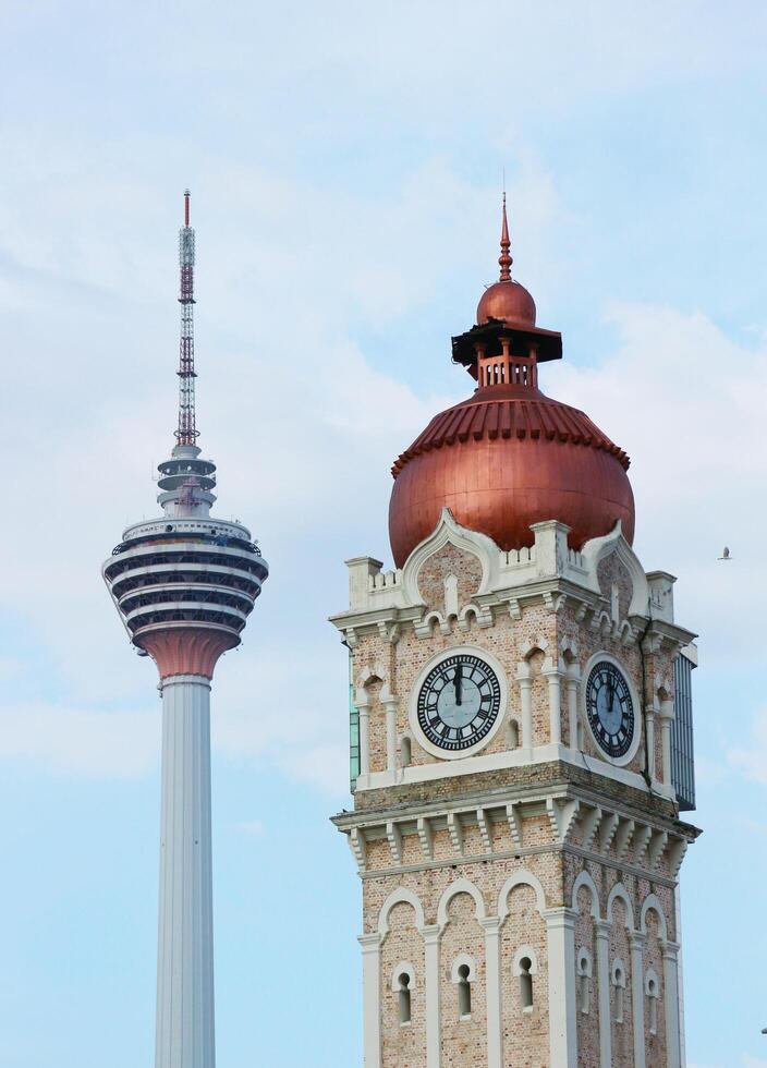 Kuala Lumpur, Malaysia on May 22, 2023. Very beautiful historical architecture of the Sultan Abdul Samad Building. photo