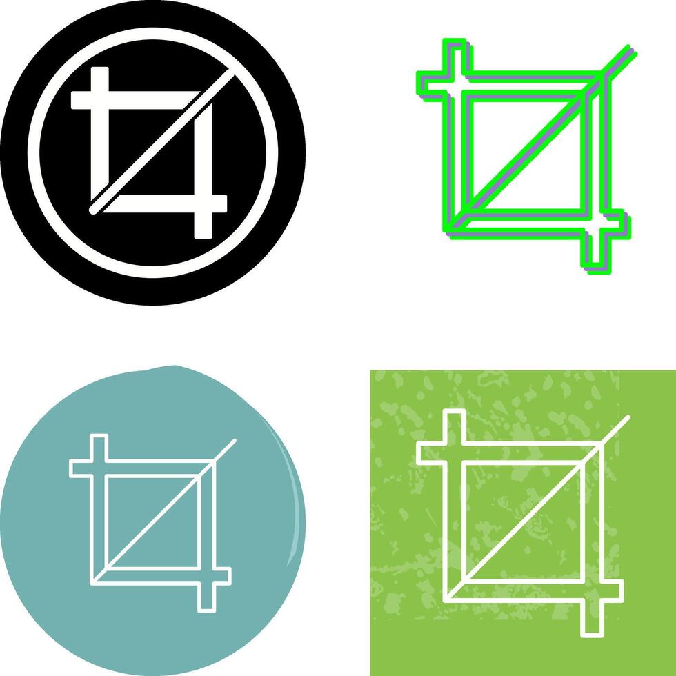 Unique Crop Icon Design vector