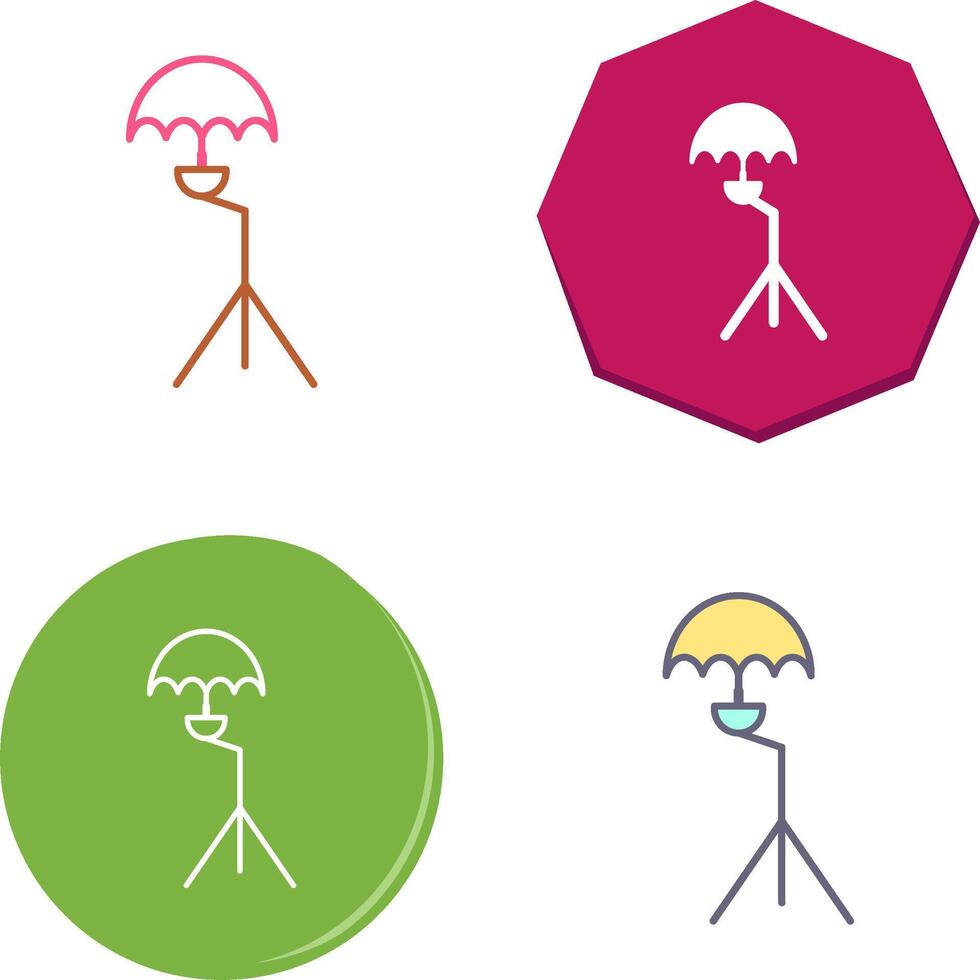 Unique Umbrella Stand Icon Design vector
