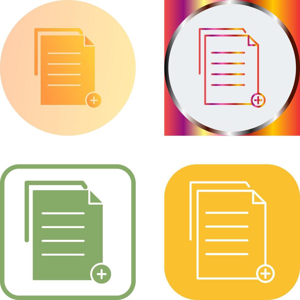 Unique Two files Icon Design vector