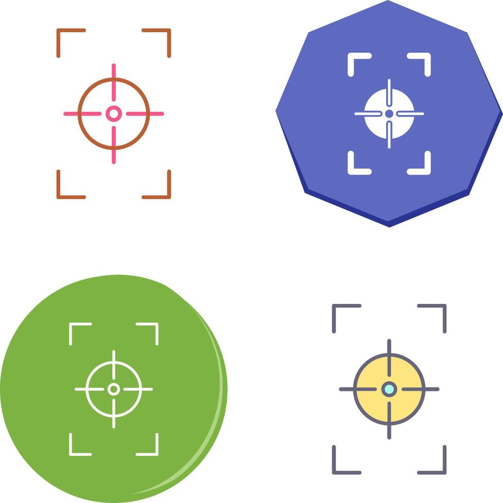 Unique Focus Vertical Icon Design vector