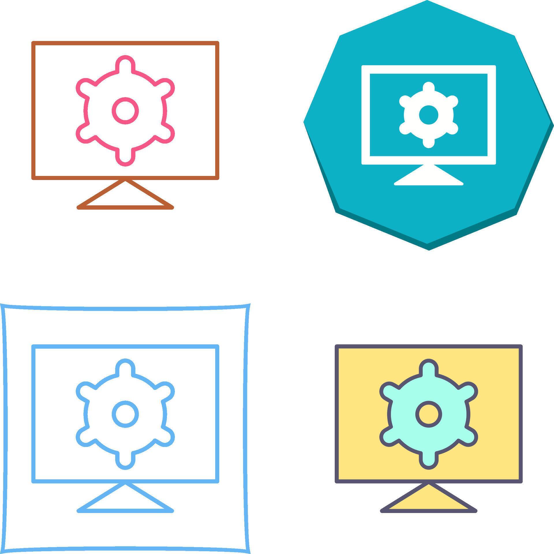 Computer Settings Icon Design 44032942 Vector Art at Vecteezy