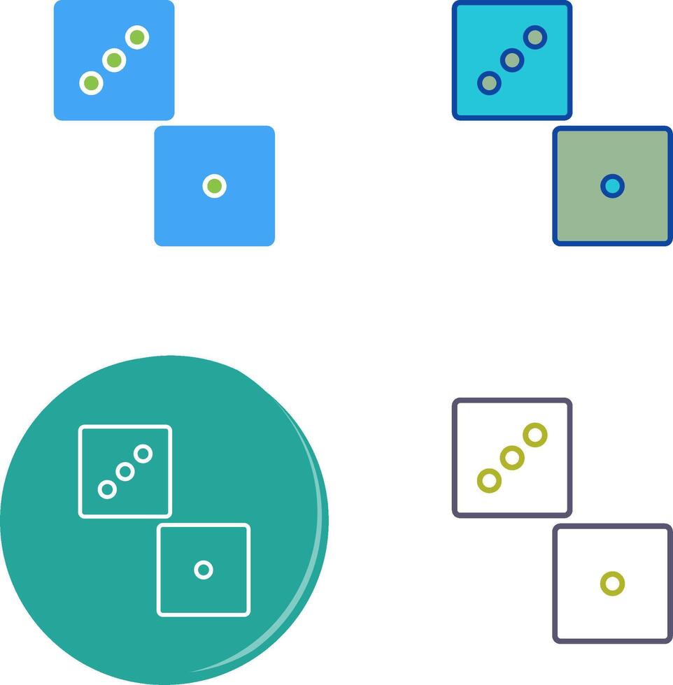 Unique Dice Icon Design vector