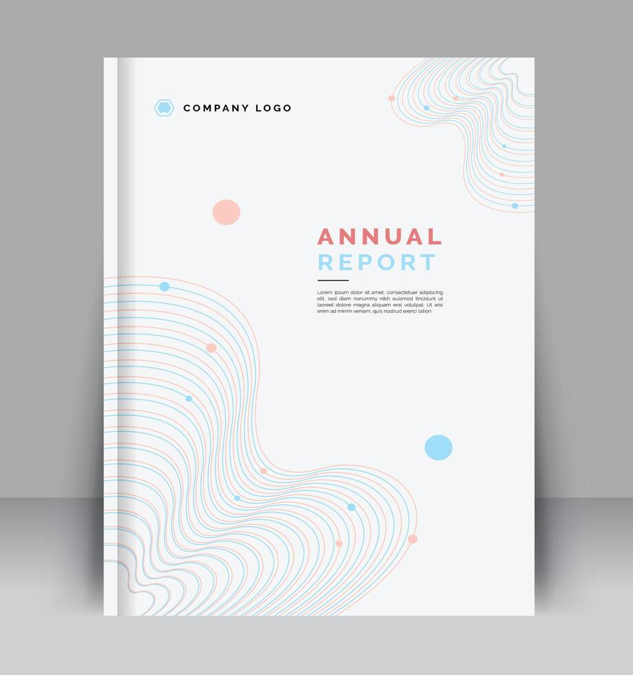 Corporate annual report cover design template. business book cover template. magazine, poster, brochure, presentation, cover design template. vector